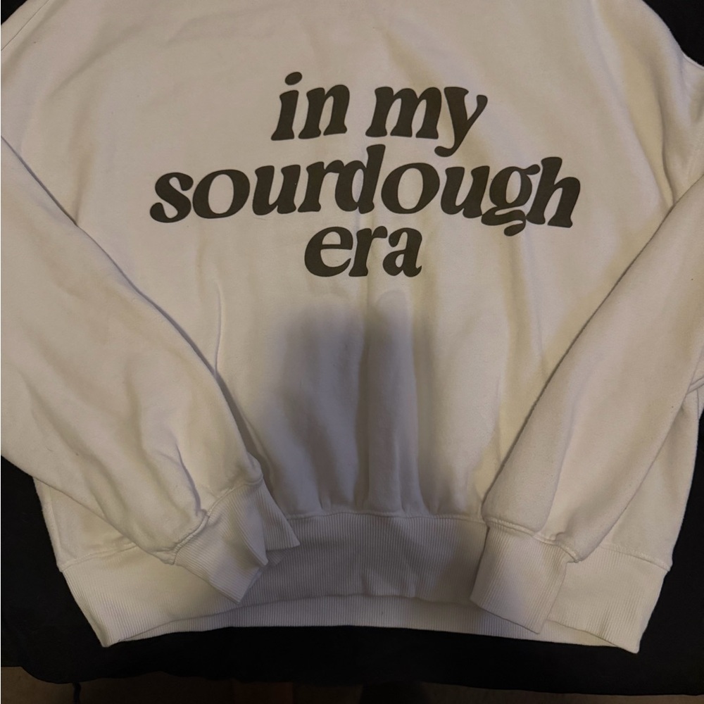 Grayson Threads Cream Sweatshirt with Black Text
